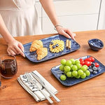 Navy Blue Porcelain Platters