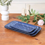 Navy Blue Porcelain Platters