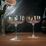 Iridescent Champagne Coupe Set