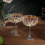 Iridescent Champagne Coupe Set