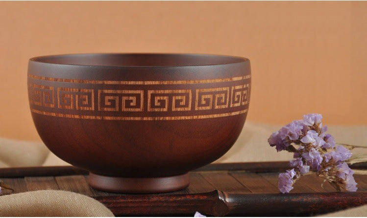 Mongolian Craft Wooden Bowl