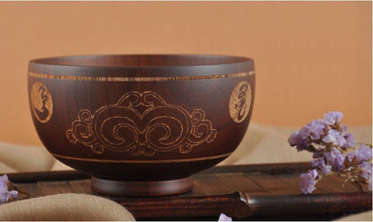 Mongolian Craft Wooden Bowl