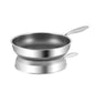 Stainless Steel Uncoated Frying Pan