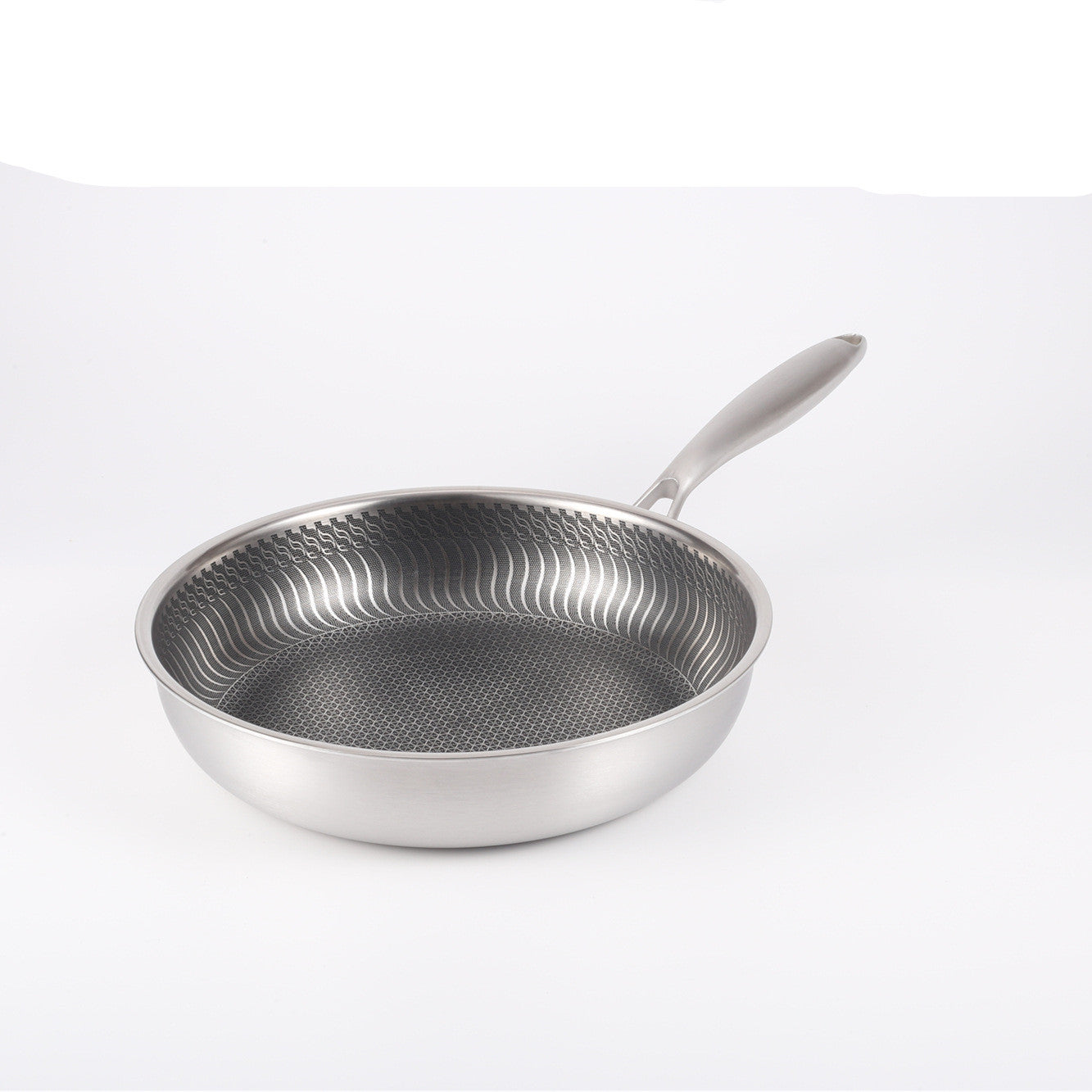 Stainless Steel Uncoated Frying Pan