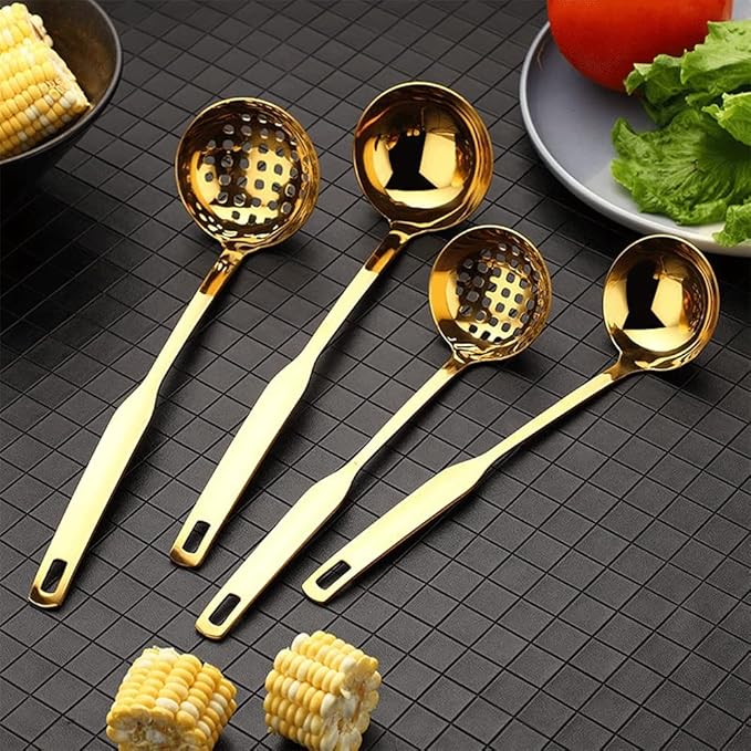 Titanium Plated Gold Cutlery Set