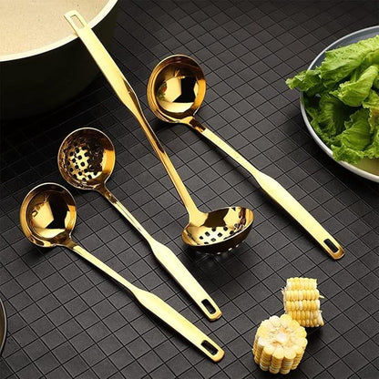 Titanium Plated Gold Cutlery Set