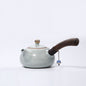 Ceramic Wooden Handle Teapot