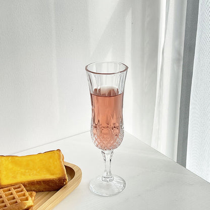 Hand Carved Champagne Glass