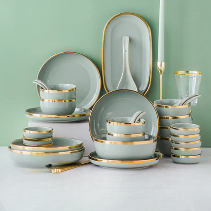 Nordic Green Dinner Set