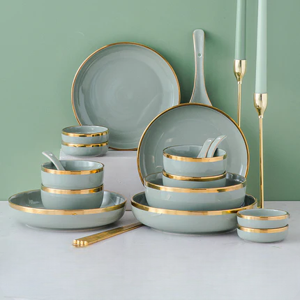 Nordic Green Dinner Set