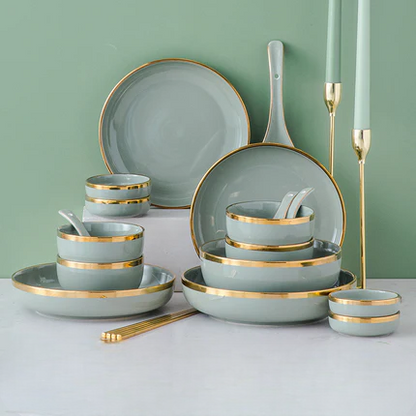 Nordic Green Dinner Set